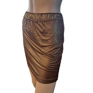 Golden brown shimmer skirt Body Contouring size small